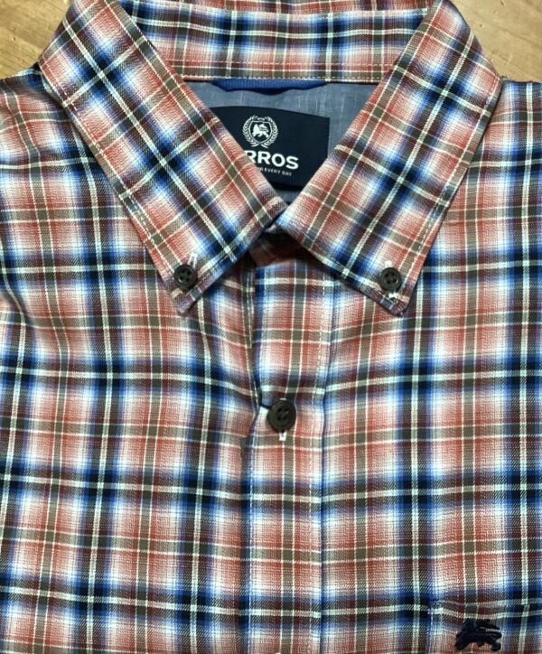 Lerros Natural Stretch Check Shirt - Size M only 2442102
