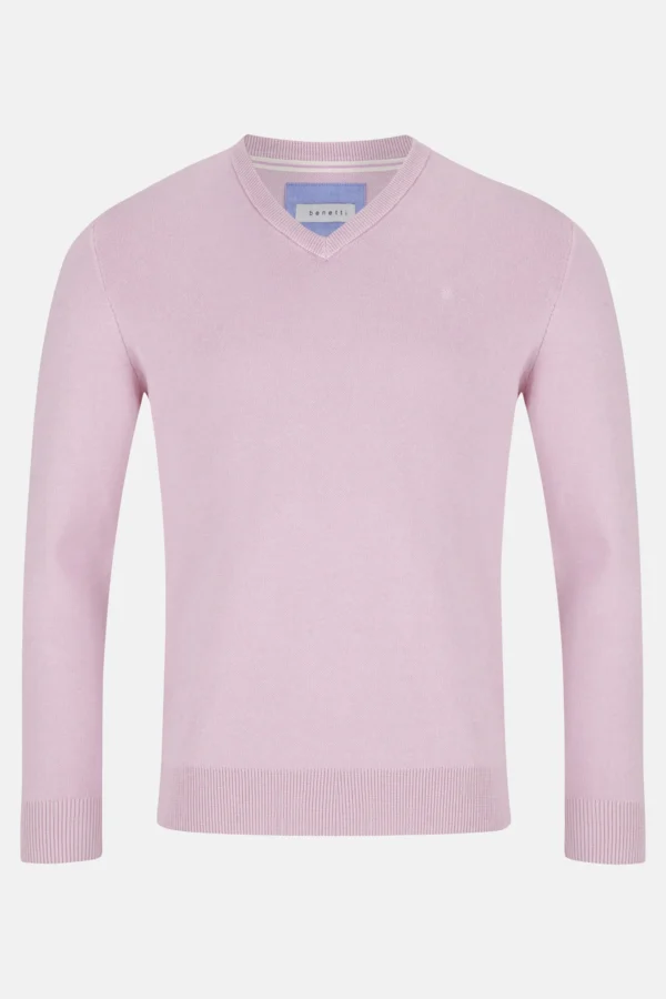 GALE ROSE V NECK Pullover