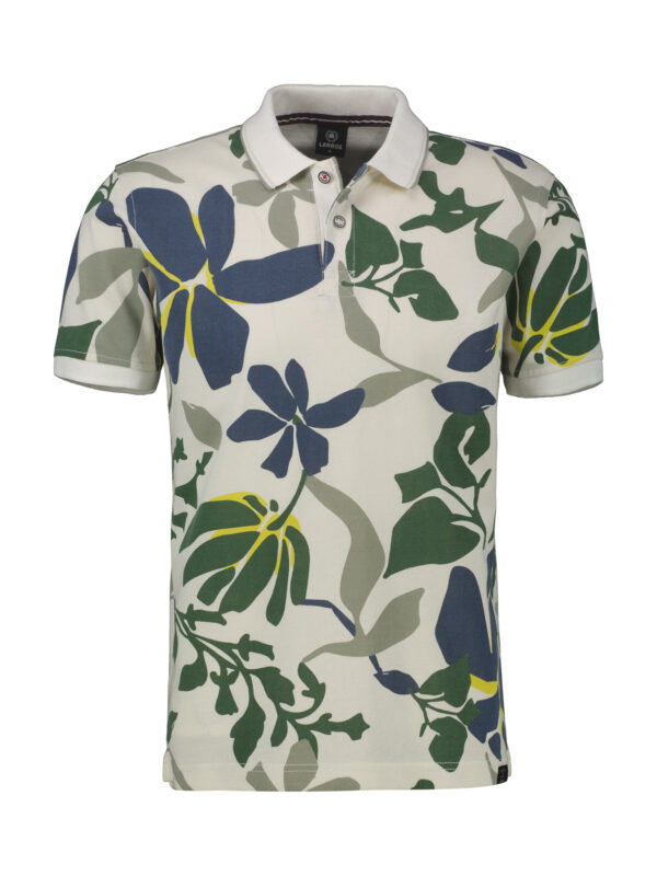 Lerros Men’s Floral Print Polo Shirt – Short Sleeve 2543231 - Image 6