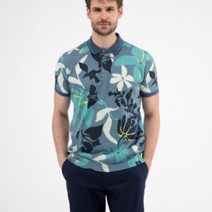 Lerros Men’s Floral Print Polo Shirt – Short Sleeve 2543231