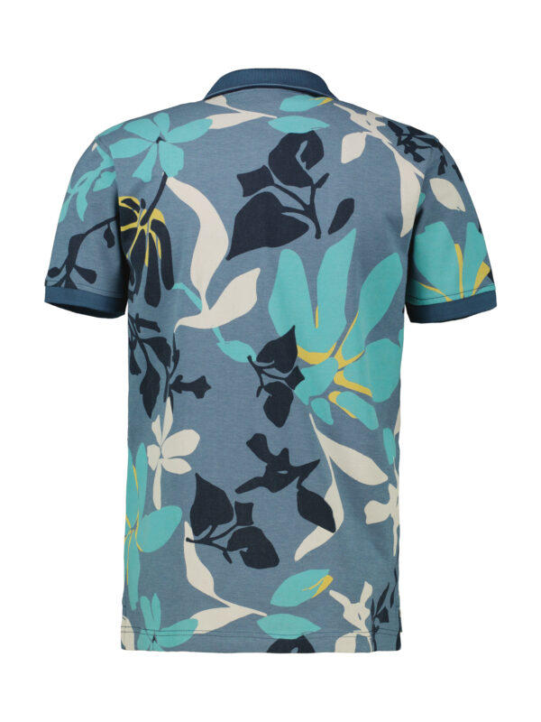 Lerros Men’s Floral Print Polo Shirt – Short Sleeve 2543231 - Image 3