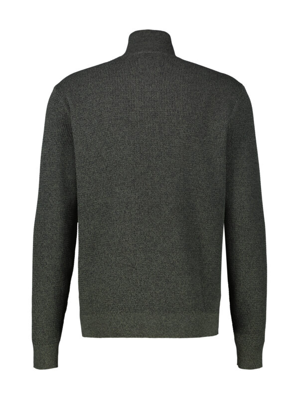 Men’s 100% Cotton Textured Knit 1/2 Zip Sweater - Image 3