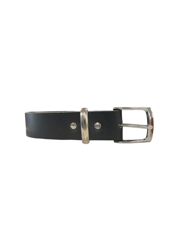Dermot Hall Black Leather Belt - Image 2