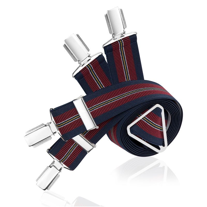 Lindenmann Braces Burgundy/Navy